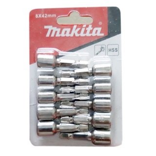 Bộ 10 đầu xiết vít tôn 8mm Mikita