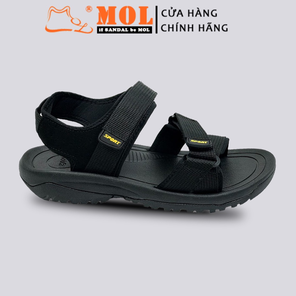 Giày sandal nam quai chéo vải dù có quai hậu cố định mang đi học đi biển du lịch hiệu Rova RV873G