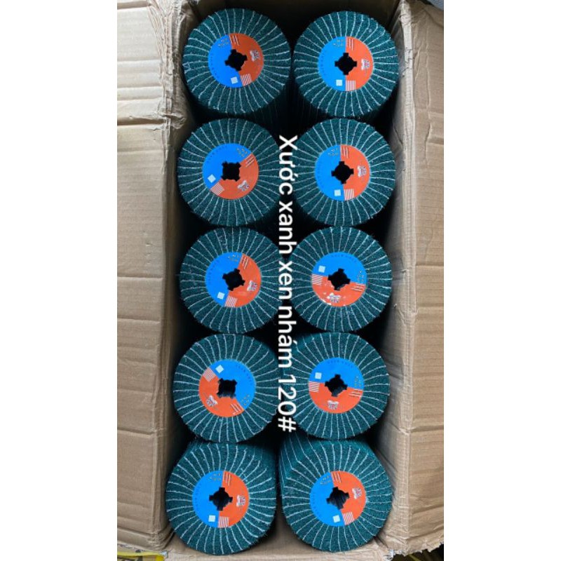 Quả lô tạo xước, quả lô đánh bóng bề mặt inox hạt thô #60 hiệu Lion King