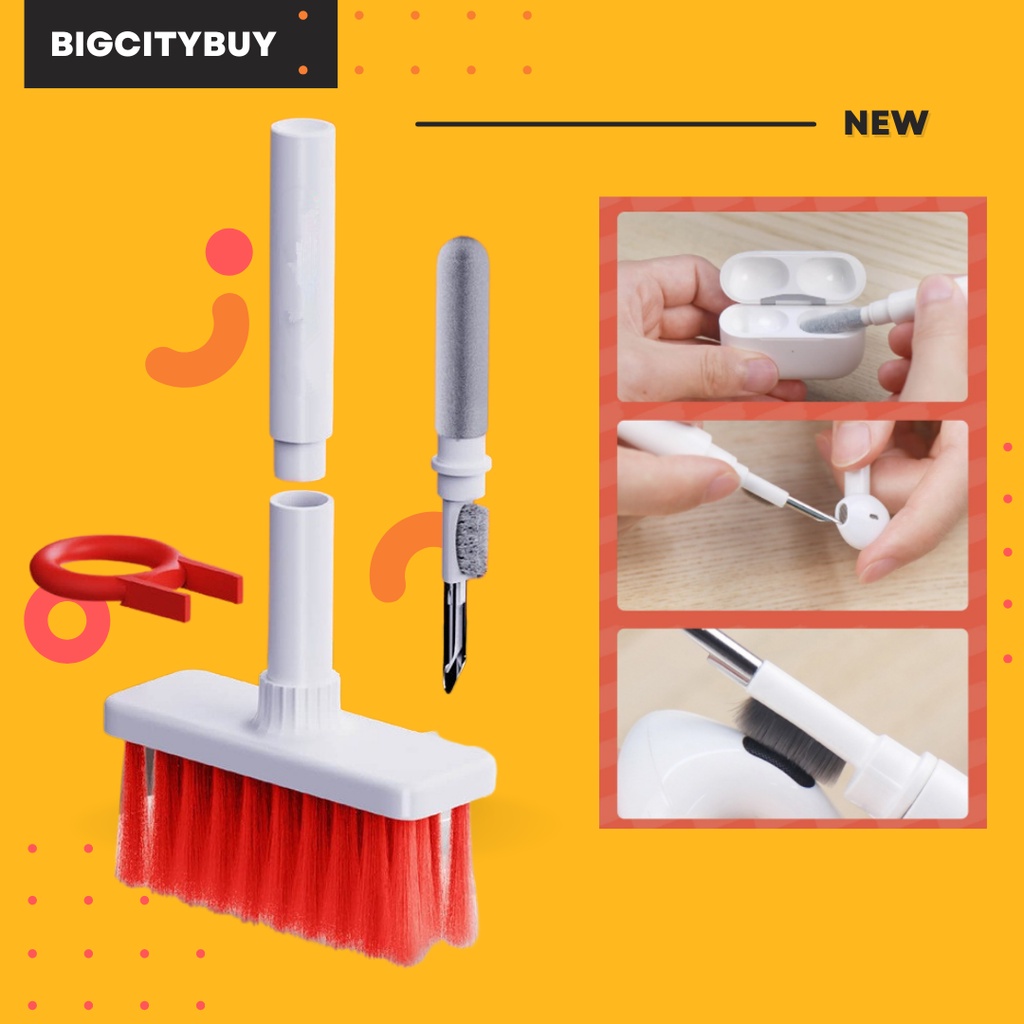 Bộ vệ sinh bàn phím điện thoại tai nghe 5in1 Bigcitybuy