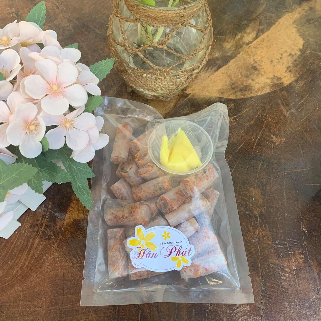 BÁNH TRÁNG CUỘN Thập cẩm CHẤM BƠ
