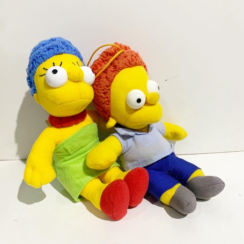 Cặp gấu bông the simpsons - thú nhồi bông đồ chơi dễ thương phong cách Âu Mỹ