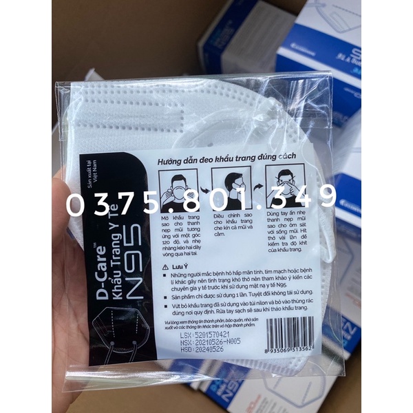 KHẨU TRANG N95 DANAMECO 1 HỘP 20 CÁI