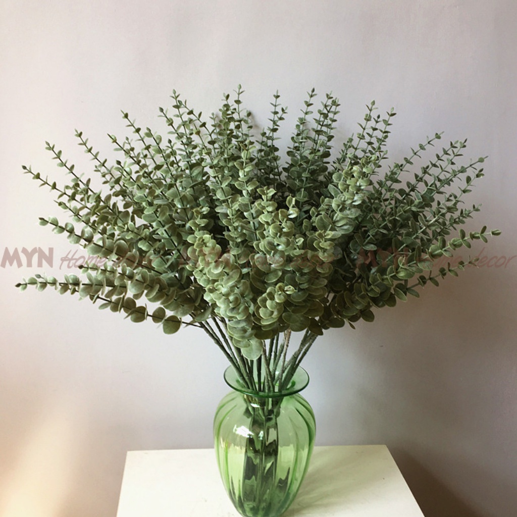 Cành lá táo bạc, bạch đàn dài 74cm trang trí, decor, phụ kiện chụp ảnh MYN Home