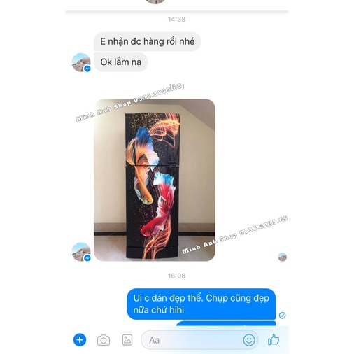 Miếng dán tủ lạnh các mẫu  không thấm nước, có sẵn keo dán