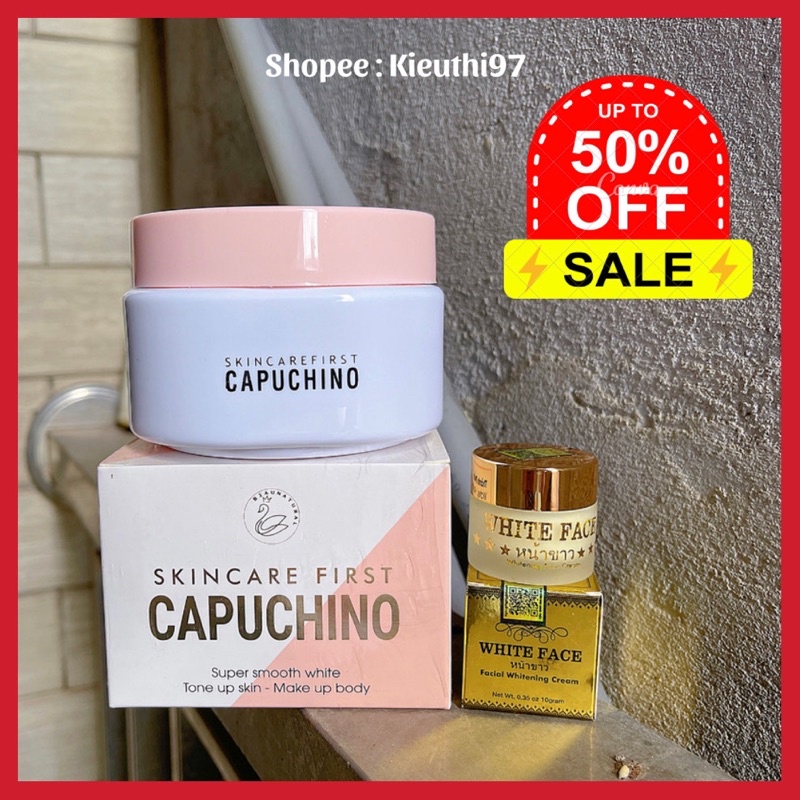 Combo kem body Capuchino + Face Thái giảm ngay 100K