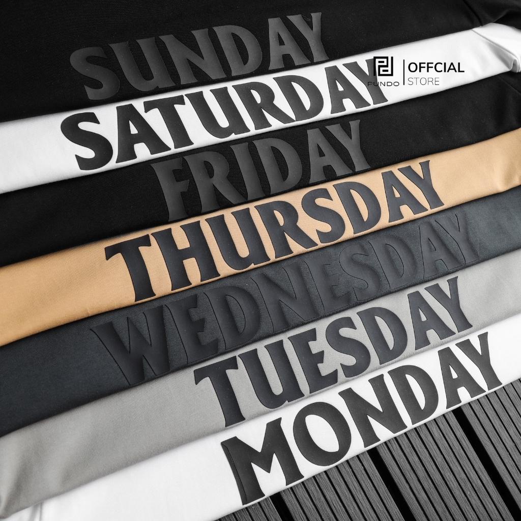 Áo thun PUNDO unisex tay lỡ áo phông ullzang size đến 95kg ATPD86