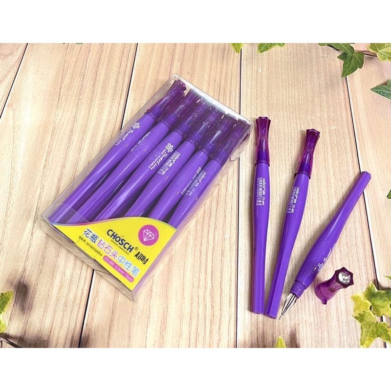 Bút viết nước 6 -12 cái mực tím kim cương