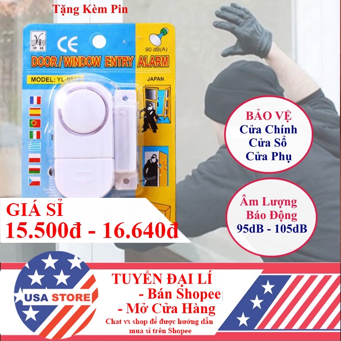 (Video Review) CHUÔNG TỪ Cảm Biến Gắn Cửa Báo Động Chống Trộm Loại 1, Nhỏ Gọn, Bí Mật, Ấm Thanh 90Db - Kèm Sẵn Pin