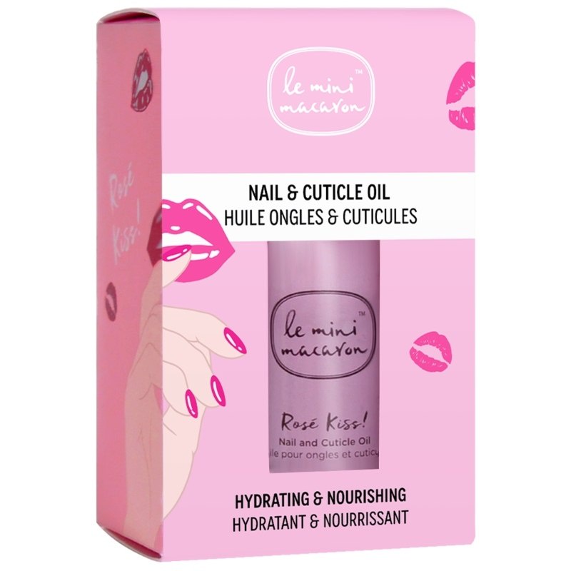 Dầu dưỡng móng tay The Mini Macaron Rosé Kiss! Nail &amp; Cuticle Oil