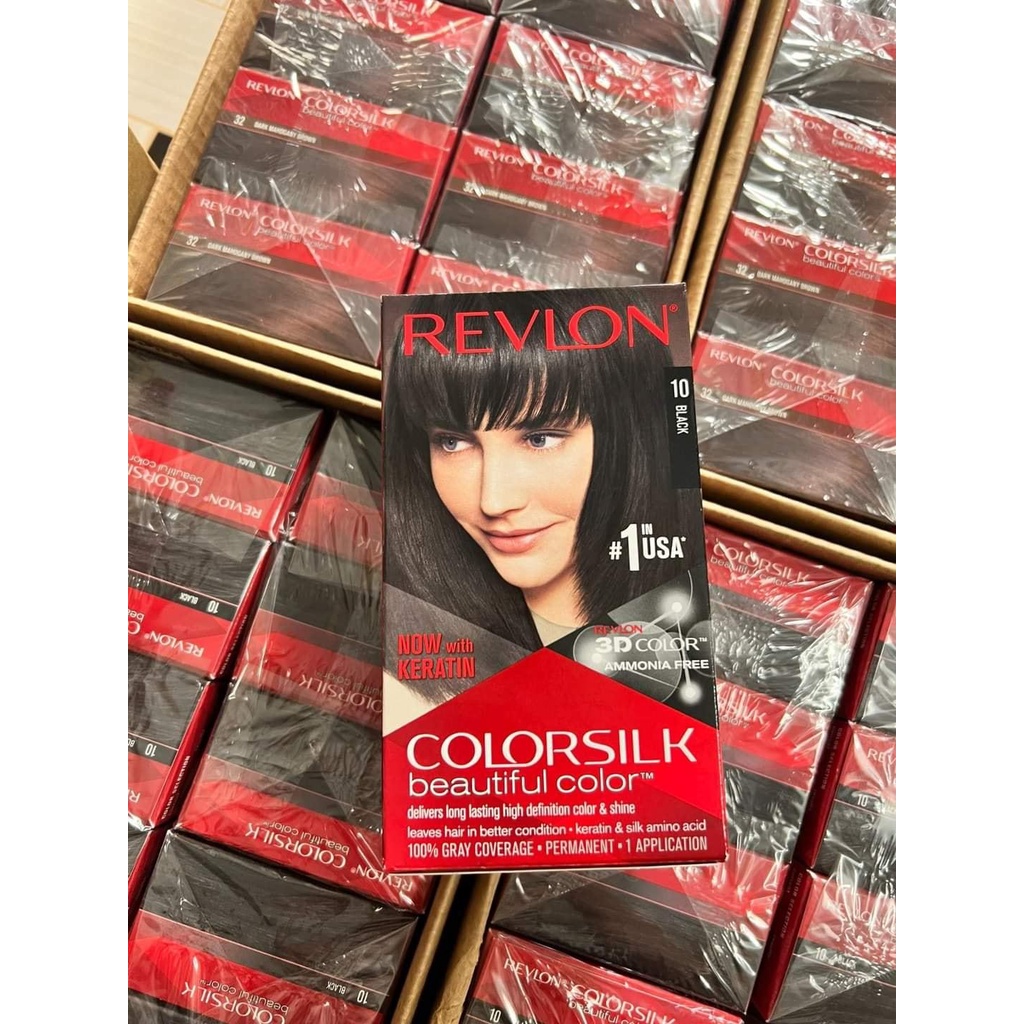 Nhuộm tóc phủ bạc 100% REVLON Colorsilk Beatiful Color của Mỹ - Không khô xơ tóc, lên màu cực chuẩn