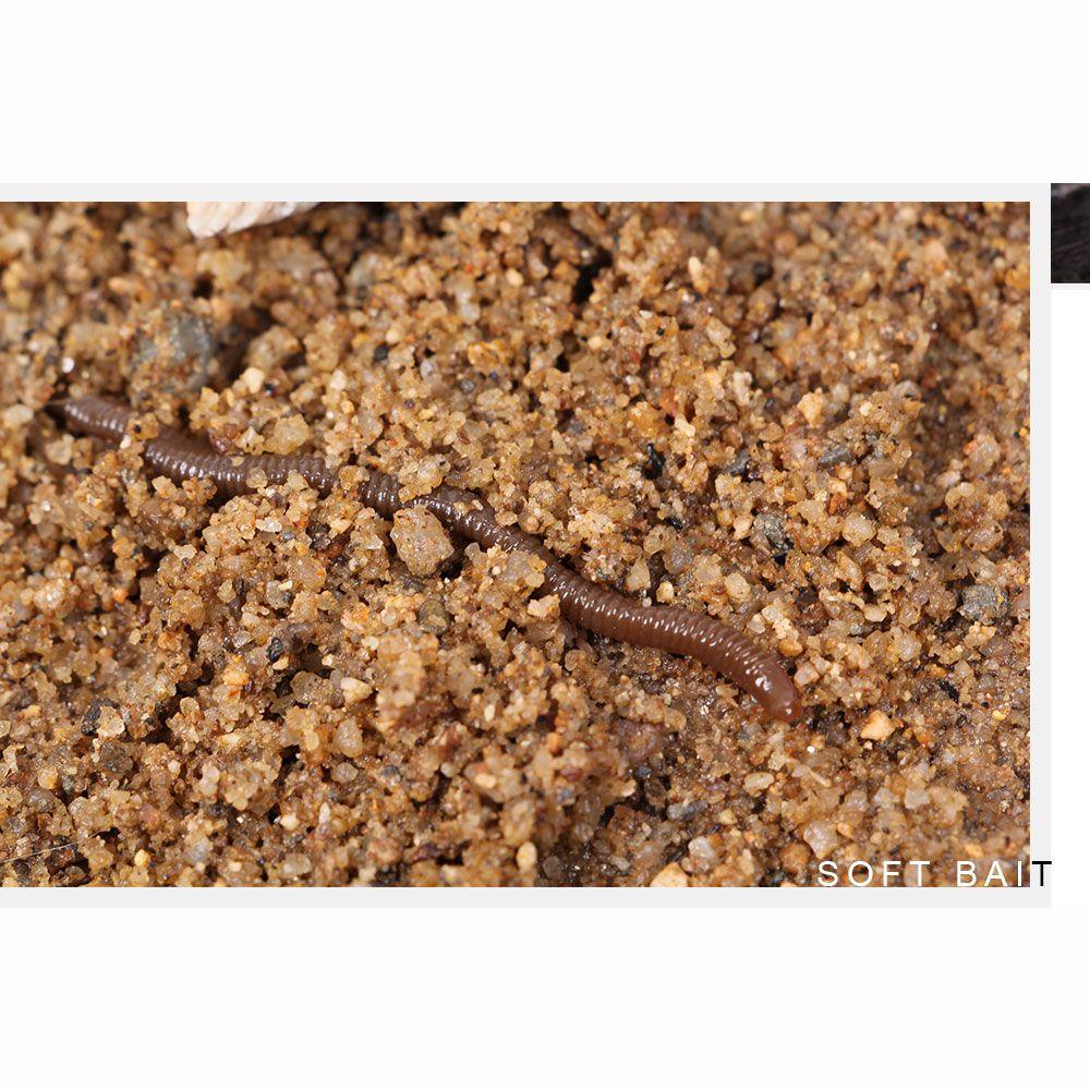 Set 30 Mồi Câu Cá Giả Hình Giun Đỏ 7.5cm