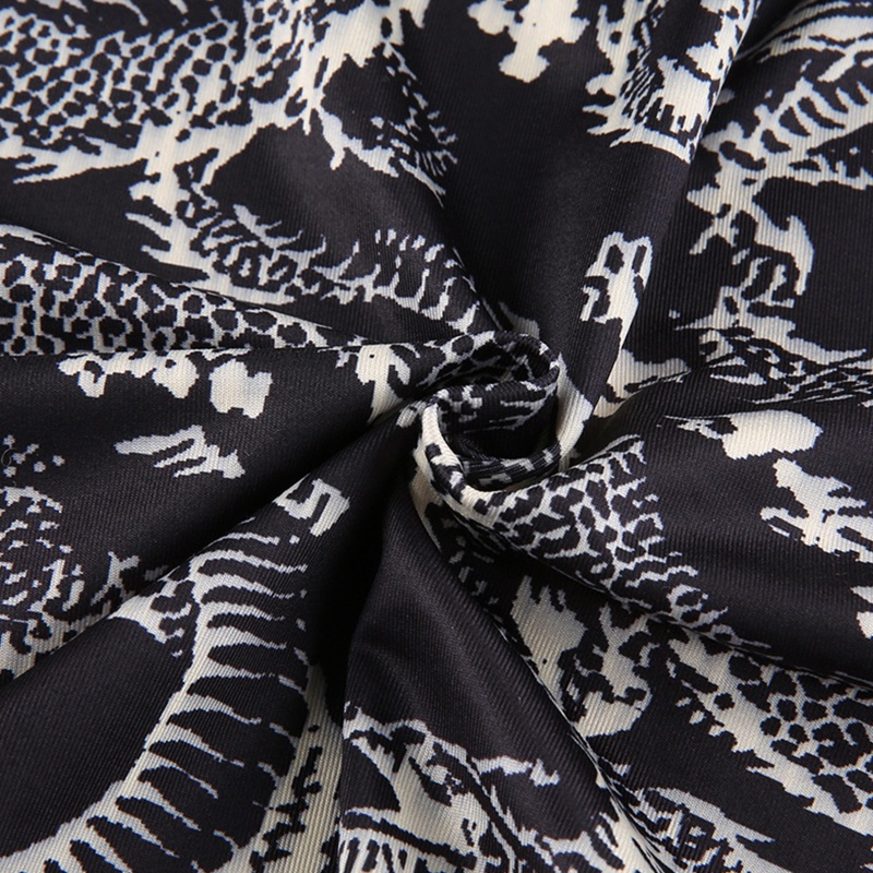 Áo Thun Lửng Tay Dài In Hình Rồng Cá Tính Cho Nữ