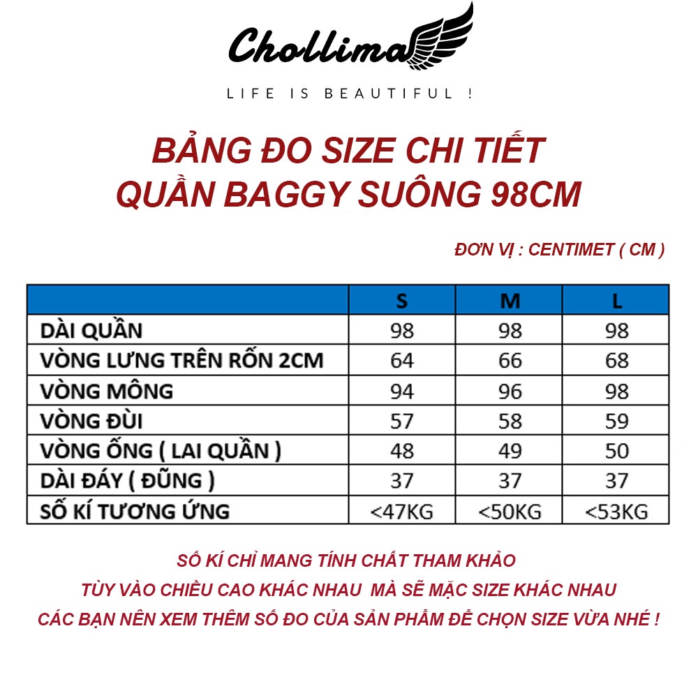 Quần jeans nữ Chollima ống rộng SIMPLE JEAN dài 98cm gài cúc eo màu đen QD042 | BigBuy360 - bigbuy360.vn