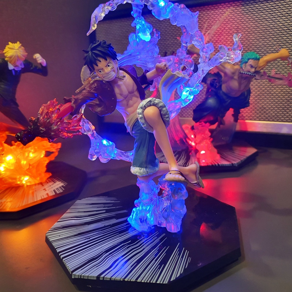 Mô hình Luffy 18 cm có LED - CÓ HỘP MÀU