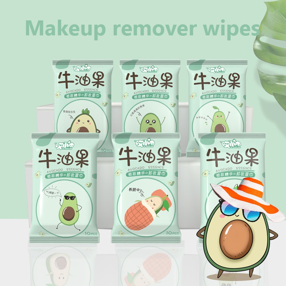Khăn Giấy Ướt Tẩy Trang Tinh Chất Quả Bơ Dùng Một Lần JP5