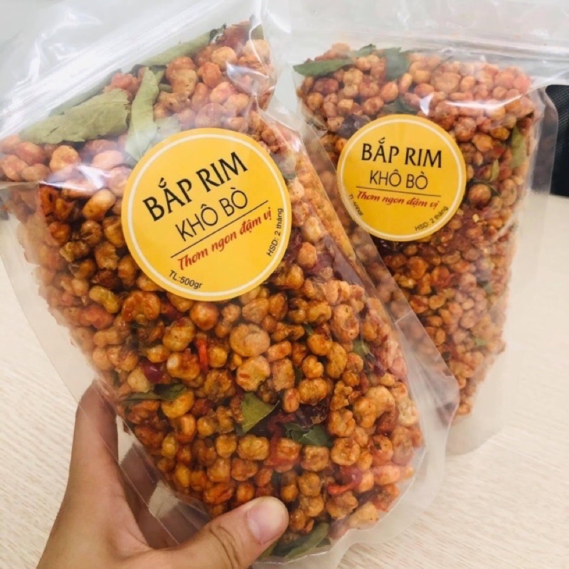 Ngô rim bò lá chanh 43k/ 1 gói 500g