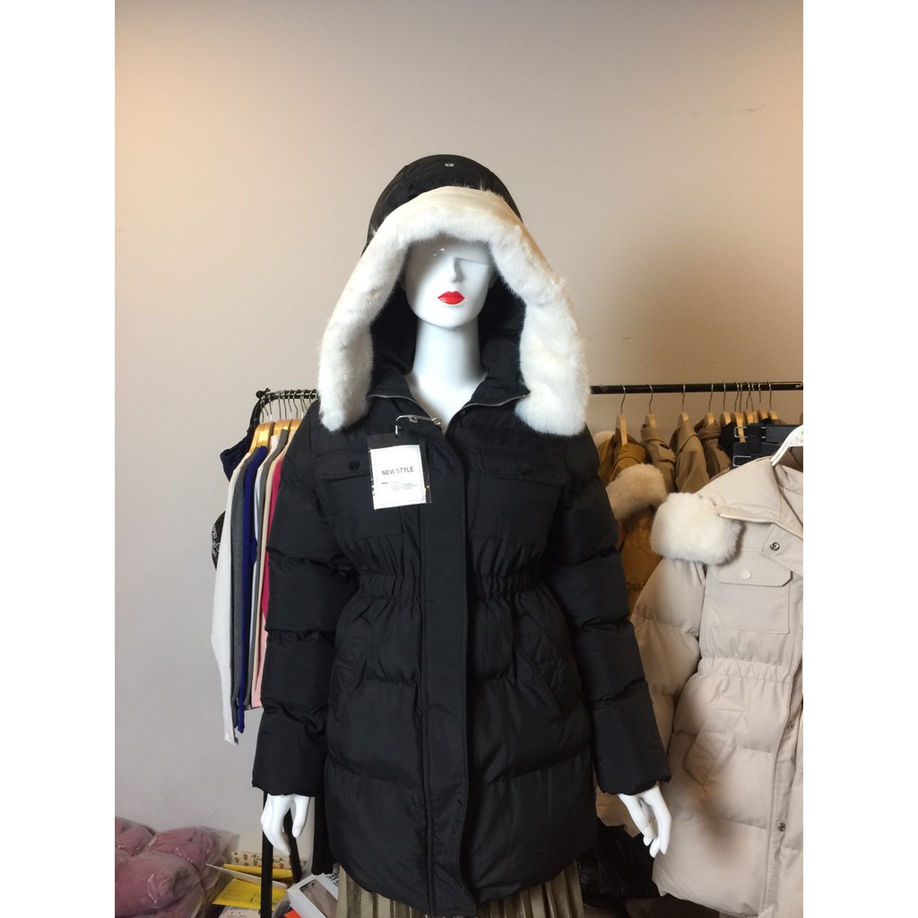 Hàng Sẵn Giao Ngay🌼 Áo Phao Nữ Dáng Lửng Mũ Lông hàng Quảng Châu hot trend 2021