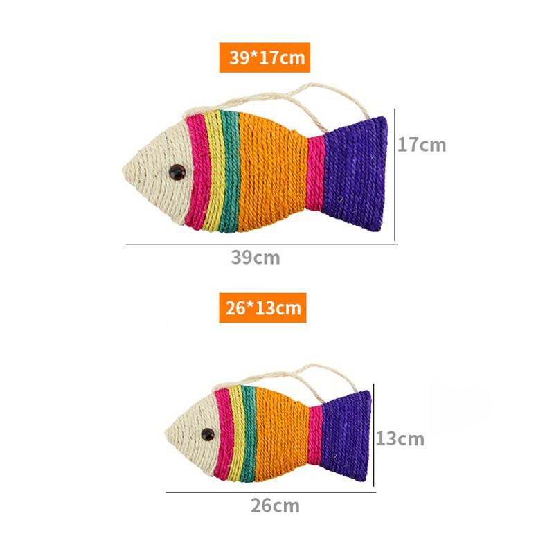 Cá cào móng cỡ to cho mèo cỡ 39*17cm - Đồ chơi bàn cào móng cỡ to hình con cá Kún Miu
