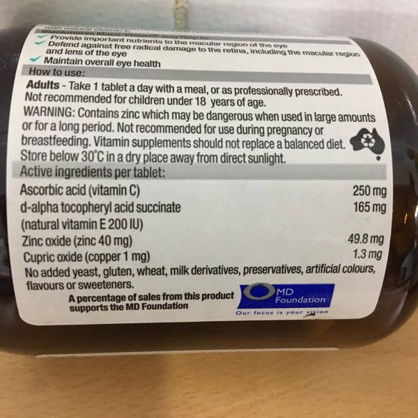 [HÀNG CHUẨN ÚC] Viên uống bổ mắt Blackmores Macu Vision | Plus HSD 2022 | BigBuy360 - bigbuy360.vn