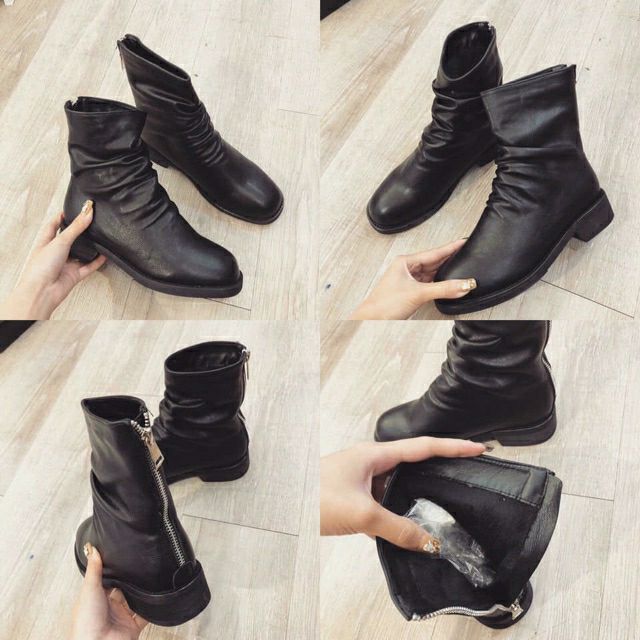 Bốt nữ cổ lửng kiểu dáng hàn quốc hót 2k19 | BigBuy360 - bigbuy360.vn