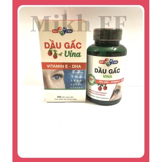 Viên uống Dầu gấc Vina- bổ sung vitamin E và DHA