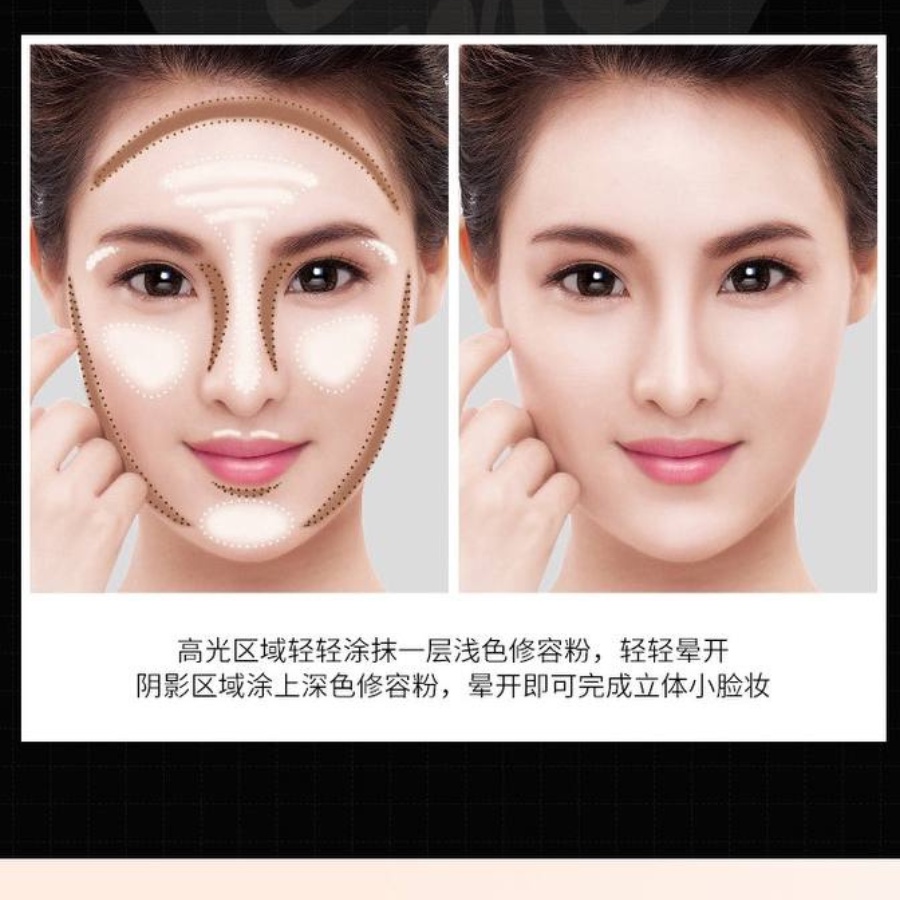 Bảng Phấn Tạo khối - Highlight - Che khuyết điểm 2 ô Zu Cosmetics