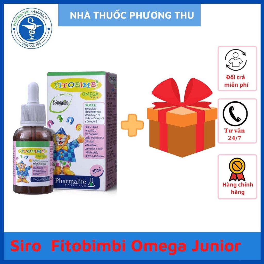 Siro bổ sung omega 3, omega 6 thực vật fitobimbi omega junior - ảnh sản phẩm 1