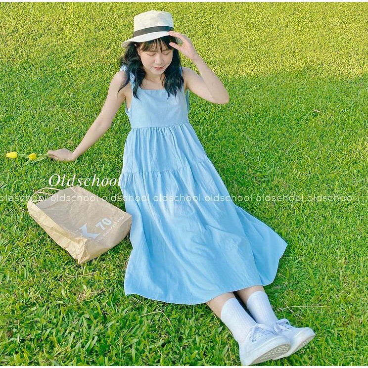 VÁY BABYDOLL HAI DÂY BUỘC VAI, THÔ ĐŨI 😍CỰC MÁT😍 HÀNG SẴN | BigBuy360 - bigbuy360.vn