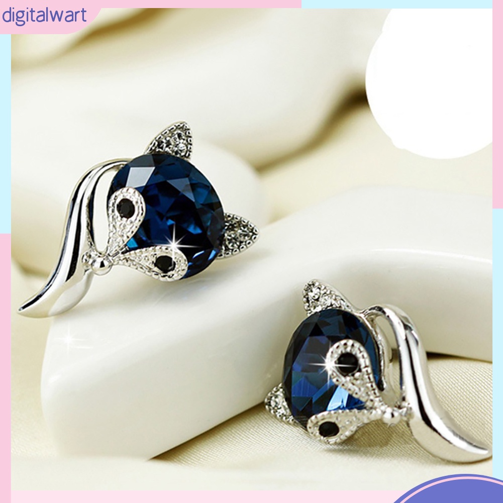 Hoa Tai Đính Đá Hình Chú Cáo Xinh Xắn Dành Cho Nữ