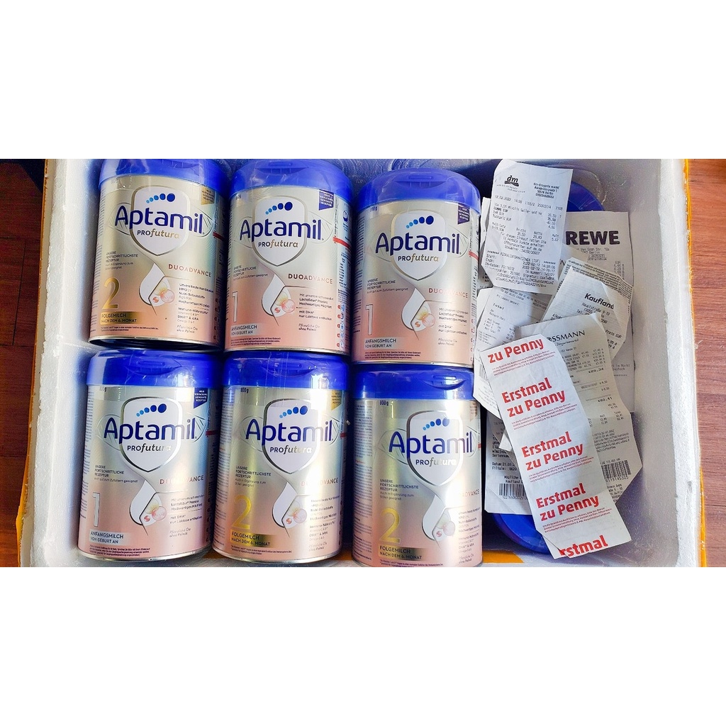 Sữa Aptamil Đức Số 1,2,3 800g kèm bill (Mẫu Mới)