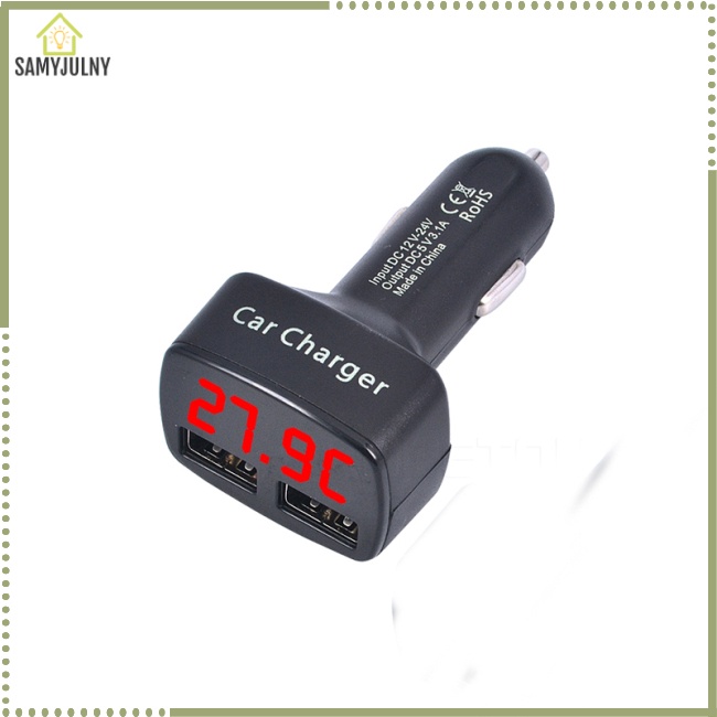 Bộ Sạc USB Kép 4 Trong 1 DC 5V 3.1A Thông Dụng Cho Xe Hơi