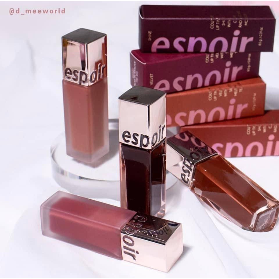 Son kem Espoir Couture Lip Tint Shine Vampy-Đỏ đất sang chảnh