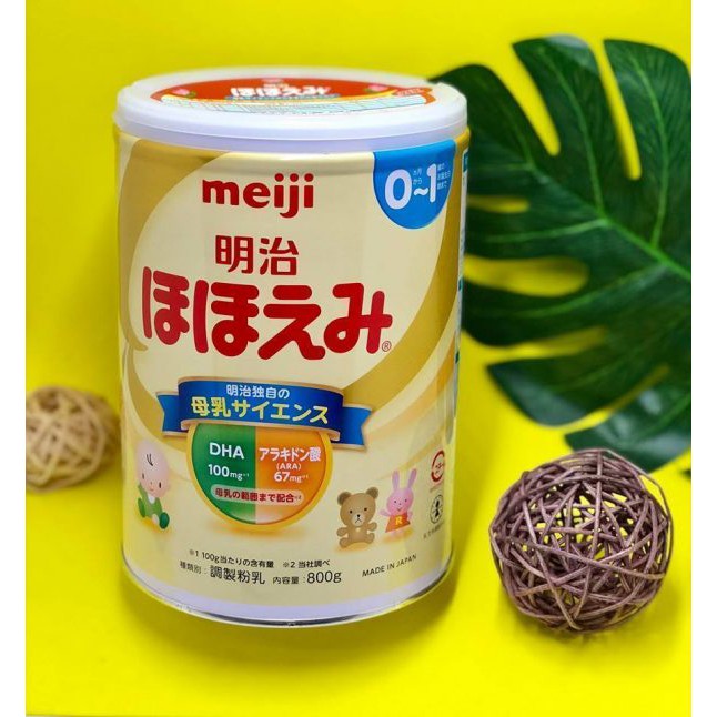 Sữa MEIJI nội địa Nhật Bản số 0-1 800g MẪU MỚI - bổ sung năng lượng - tăng cường sức đề kháng cho trẻ - Konni39 Sơn Hòa