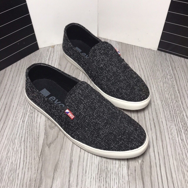 Giầy lười vải nam pha