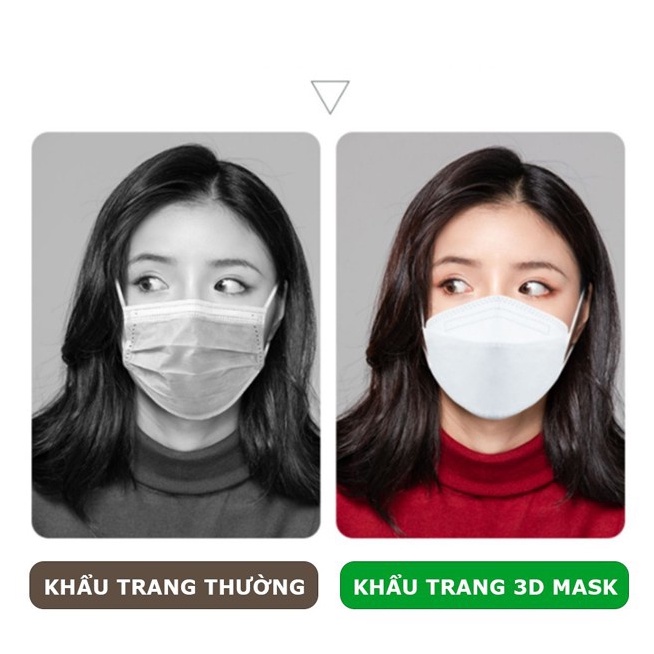 Khẩu trang 3D KF94 Hàn Quốc Chống Bụi Mịn Và Kháng Khuẩn, Khẩu Trang Y Tế 4 Lớp Giá Tại Xưởng