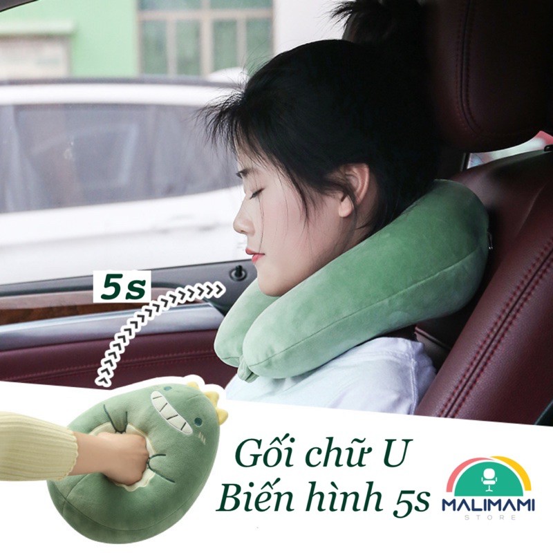 [Hàng mới về] Gối chữ U biến hình Khủng Long 🦖  và Kì lân 🦄 2 in 1 - Upil010