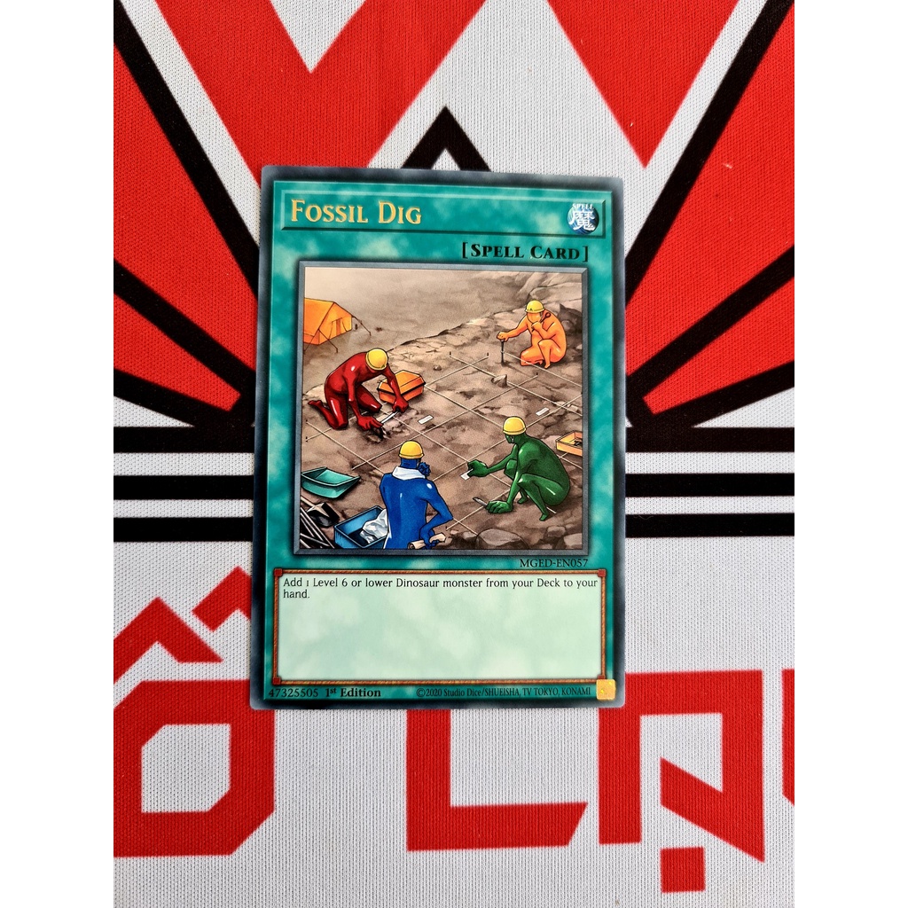 [ ĐỖ LẠC SHOP ] Thẻ Bài Yugioh Spell Fossil Dig - MGED-EN057 - Rare 1st Edition