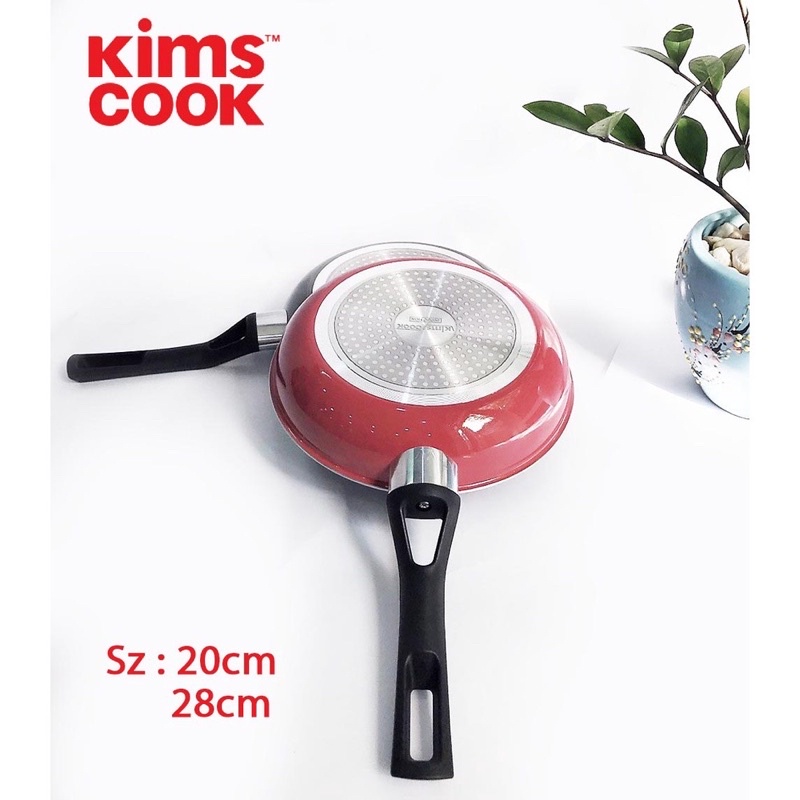 Chảo Chống Dính Vân Đá Bếp Từ Easy Cook KimsCook Hợp Kim Nhôm - Sử dụng được bếp từ, máy rửa chén