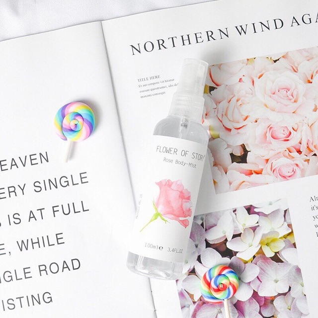 Một Chai Xịt Thơm 2in1 Body Và Xịt Thơm Phòng Hương Hoa Qủa Flower Of Story 100ML VO3 | BigBuy360 - bigbuy360.vn