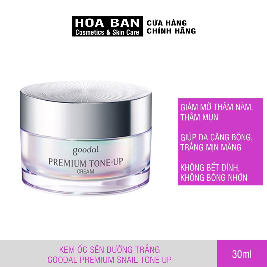 Kem Ốc Sên Dưỡng Trắng Goodal Premium Snail Tone Up