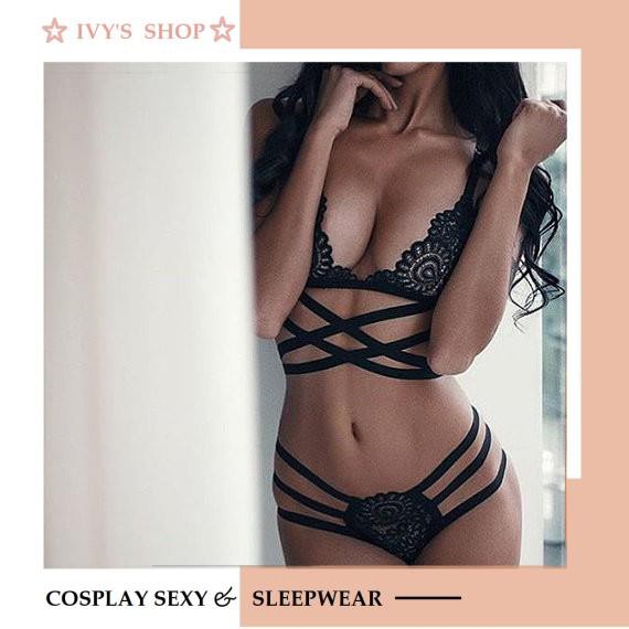 Set bikini ren dây cách điệu, size M,L (kèm ảnh thật)- Mã: Bi700