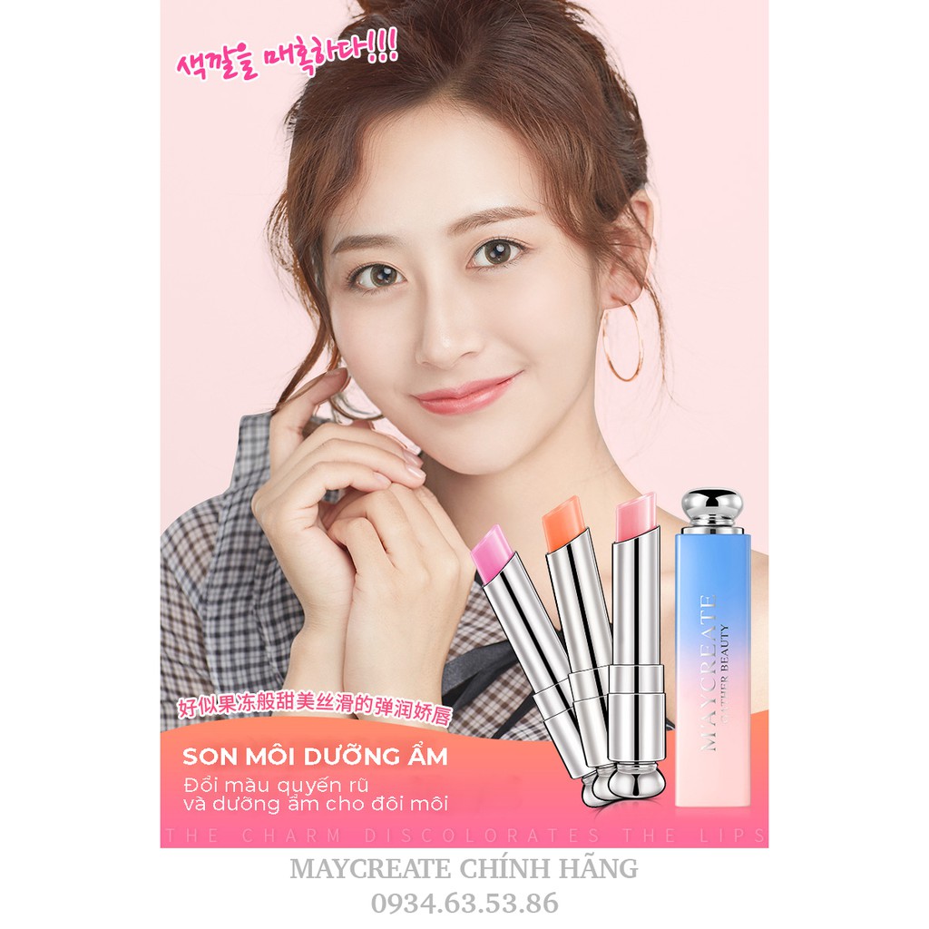 Son Dưỡng Ẩm Môi Có Mầu Maycreate Lipice Hàng Nội Địa Trung. | BigBuy360 - bigbuy360.vn