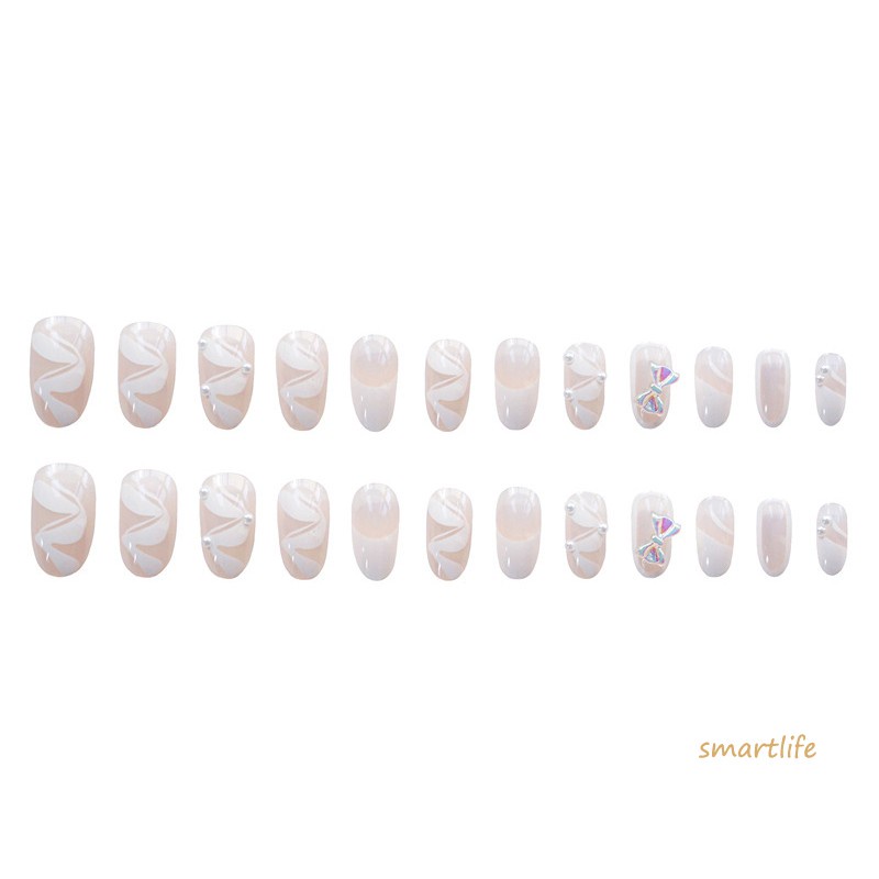 [Hàng mới về] Hộp 24 móng tay giả thời trang xinh xắn cho nữ