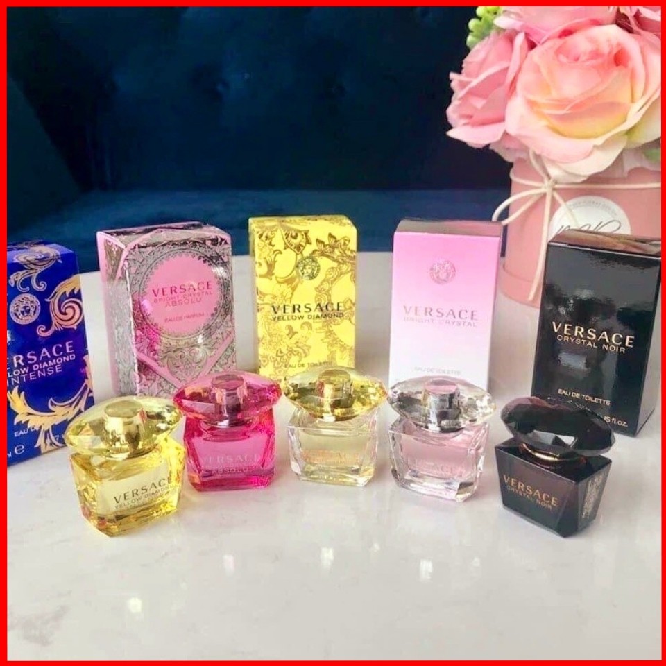 Nước hoa nữ versace bright crystal EAU 5ml,nước hoa mini hàng chính hãng