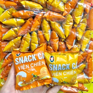 BỊCH 60 GÓI SNACK CÁ VIÊN CHIÊN GIÒN NGON ĂN VẠT TUỔI THƠ