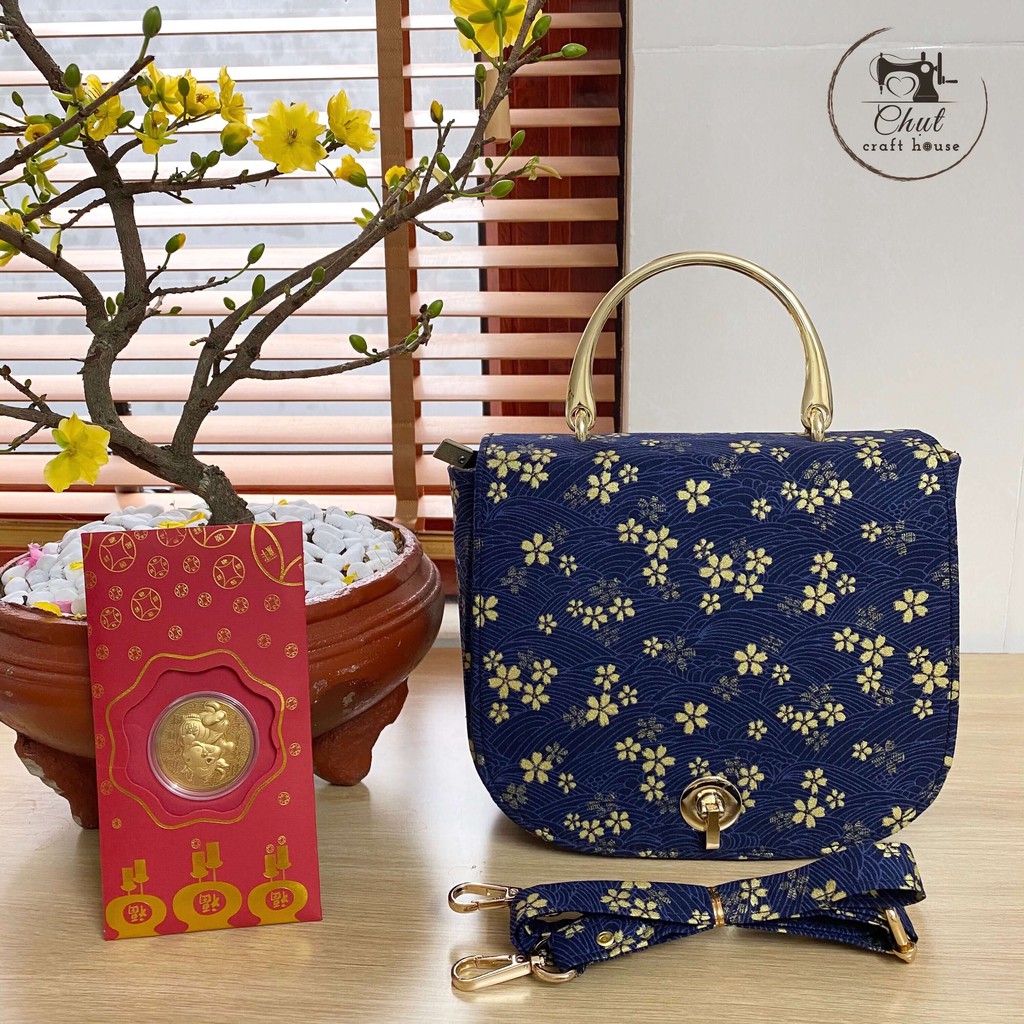 Túi handmade vải gấm Nhật cao cấp