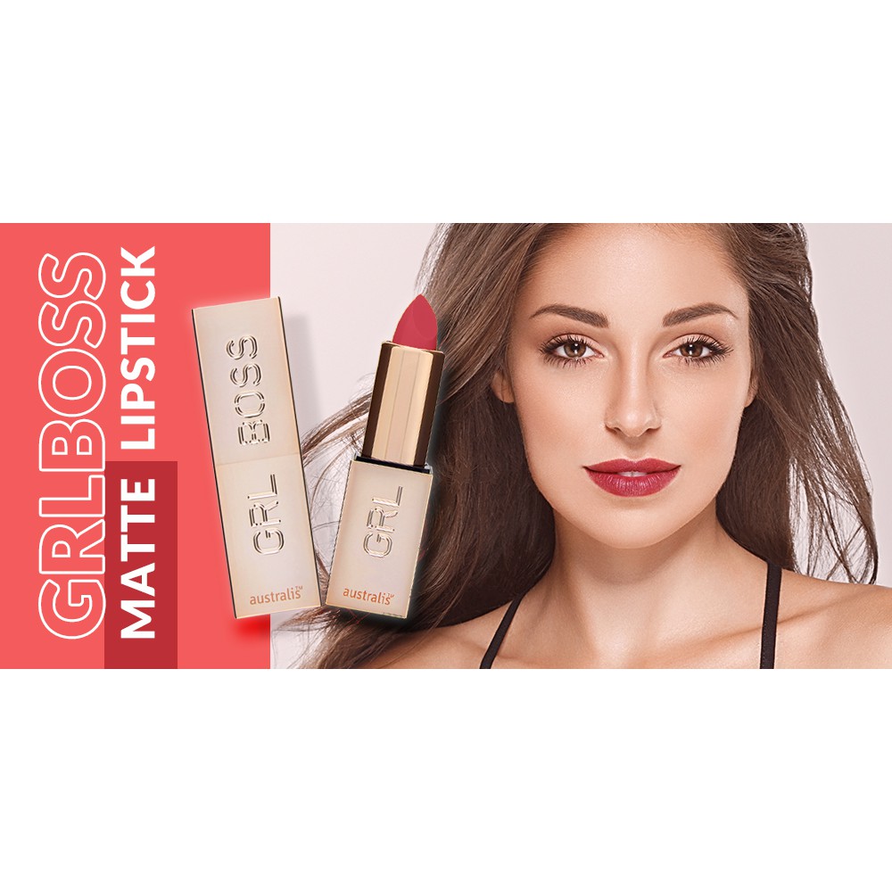 Son Lì Dạng Thỏi Tông Tây Mềm Mịn Môi Grlboss Matte Lipstick Australis