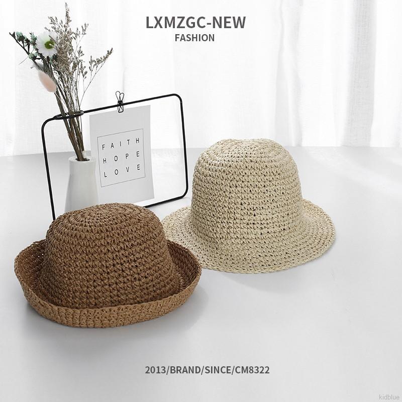 Nón cối phối ren hoa phong cách Hàn Quốc cho bé