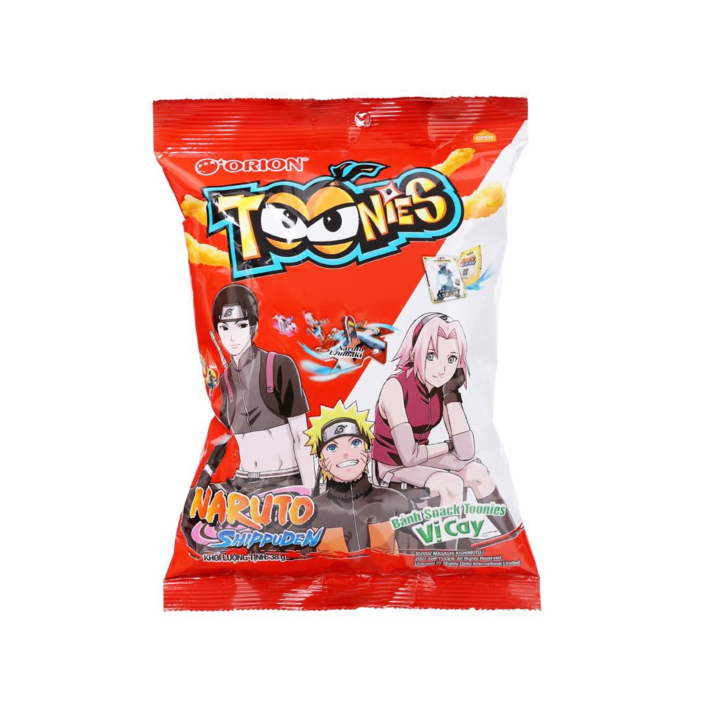 Snack Bắp Toonies Orion Các Vị Gói 38g (giao ngẫu nhiên)